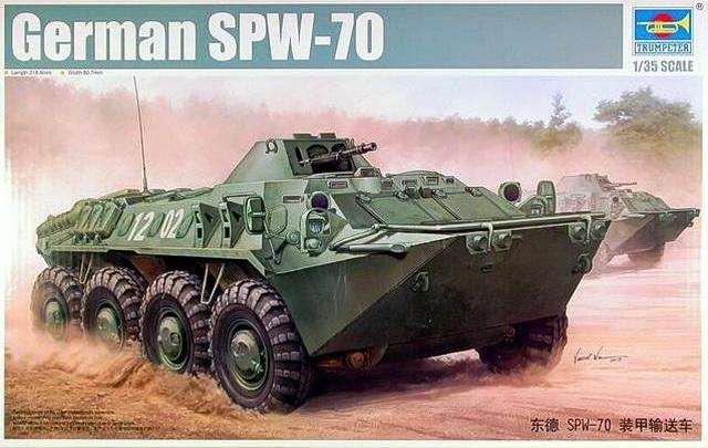 Kołowy transporter opancerzony SPW-70 , plastikowy model do sklejania Trumpeter 01592 w skali 1:35-image_Trumpeter_01592_1