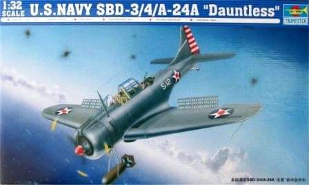 Plastikowy model do sklejania samolotu SBD 3/4 A Dauntless, Trumpeter 02242.-image_Trumpeter_02242_1