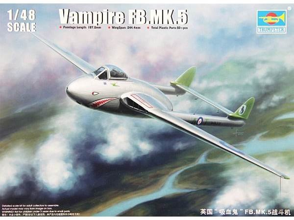 Trumpeter 02874 Vampire F.MK.5