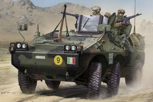 Model włoskiego opancerzonego transportera Puma, plastikowy model do sklejania Trumpeter 05526 w skali 1/35.-image_Trumpeter_05526_1