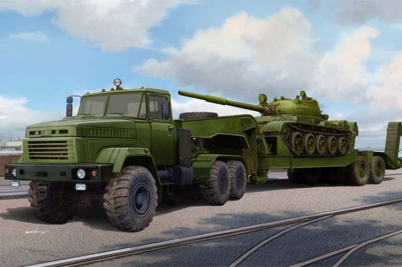 model_plastikowy_do_sklejania_hobby_boss_85513_ukraine_kraz_6446_tractor_with_maz_sklep_modelarski_modeledo_image_1-image_Hobby Boss_85513_1