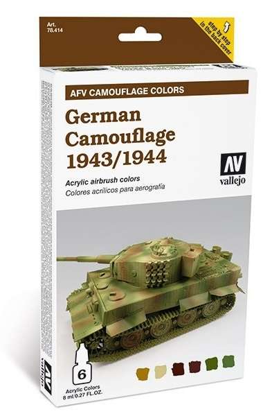 Zestaw farb AFT Camouflage Colors - German Camouflage 1943/1944, Vallejo 78414.-image_Vallejo_78414_1