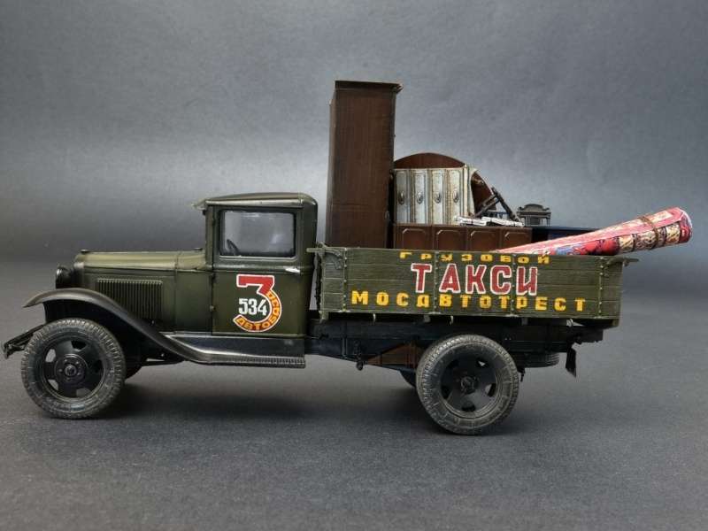 MiniArt 38013 w skali 1:35 - model Soviet 1,5 ton Cargo Truck do sklejania - image h-image_MiniArt_38013_3