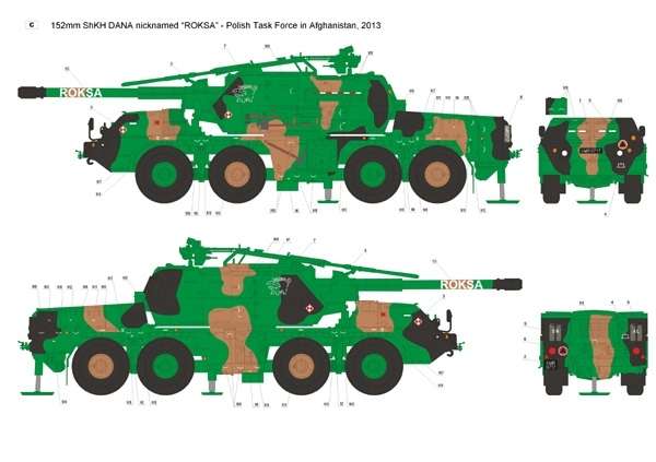 35D25 Polska kalkomania - Polskie DANY w Afganistanie - skala 1/35