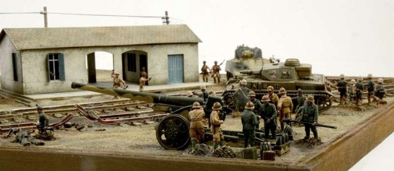 Battle Set El ALamein The Railway Station Italeri 6181 zestaw modelarski do sklejania image_1_ita6181_f-image_Italeri_6181_3