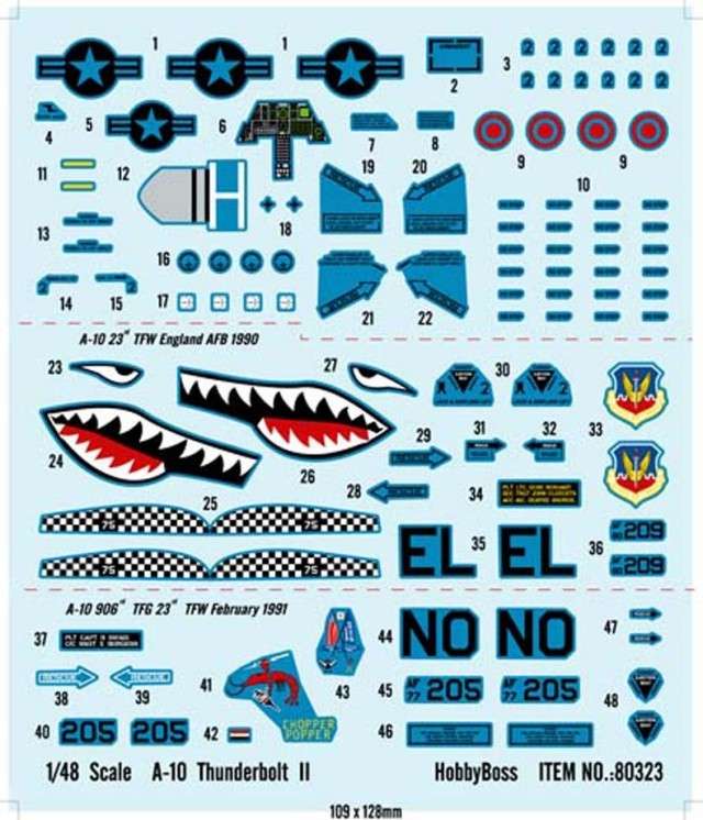 Samolot wielozadaniowy A-10A Thunderbolt II do sklejania, model Hobby Boss 80323 -image_3-image_Hobby Boss_80323_2