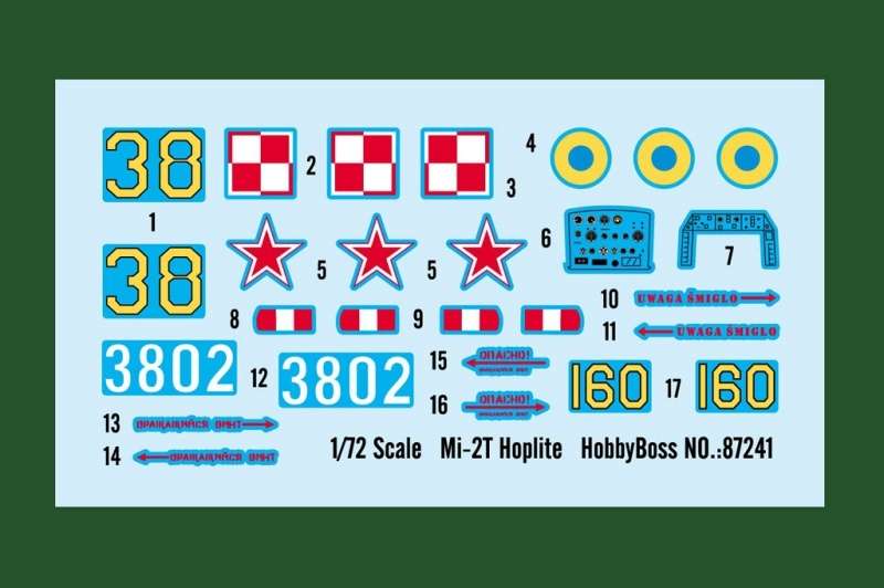 Plastikowy model helikoptera Mi-2T Hoplite z polskimi oznaczeniami - sklep modeledo - image_2-image_Hobby Boss_87241_3