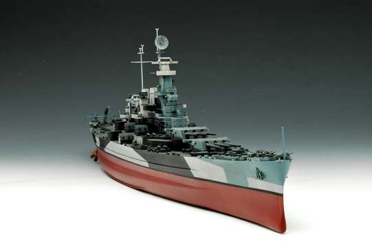 Model pancernika USS North Carolina BB-55 w skali 1:350 do sklejnaia, model Trumpeter 05303_image_2-image_Trumpeter_05303_4