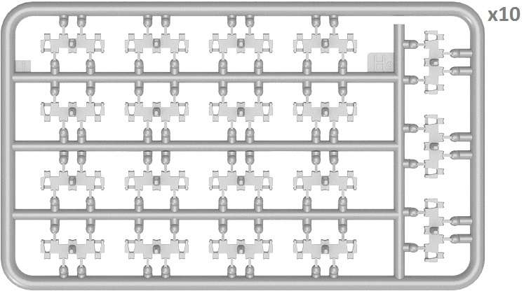 Plastikowe gąsienice do modelu czołgu T-54 w skali 1/35 - zestaw MiniArt 37046 - image e-image_MiniArt_37046_4