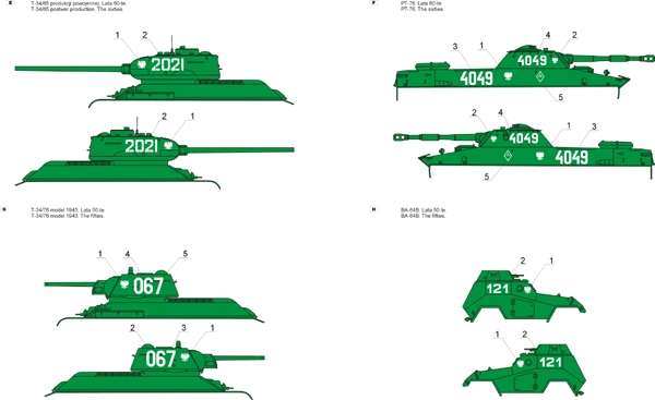 Kalkomania - Wojsko Polskie 1945-65 cz.2 skala 1-48
