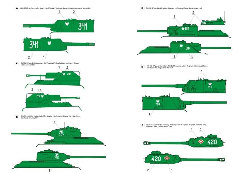 35D09 Polska kalkomania - Wojsko Polskie 1943-45 cz.1 - skala 1/35