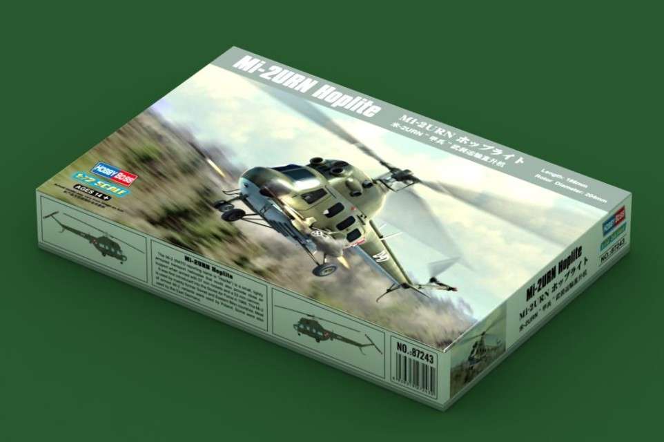 Plastikowy model helikoptera Mi-2URN Hoplite z polskimi oznaczeniami Trumpeter 87243 - sklep modeledo - image_2-image_Hobby Boss_87243_2
