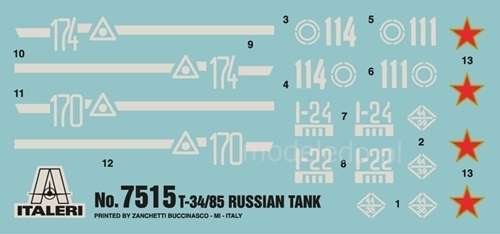 Soviet tank T-34-85 - image_italeri_7515_2-image_Italeri_7515_4