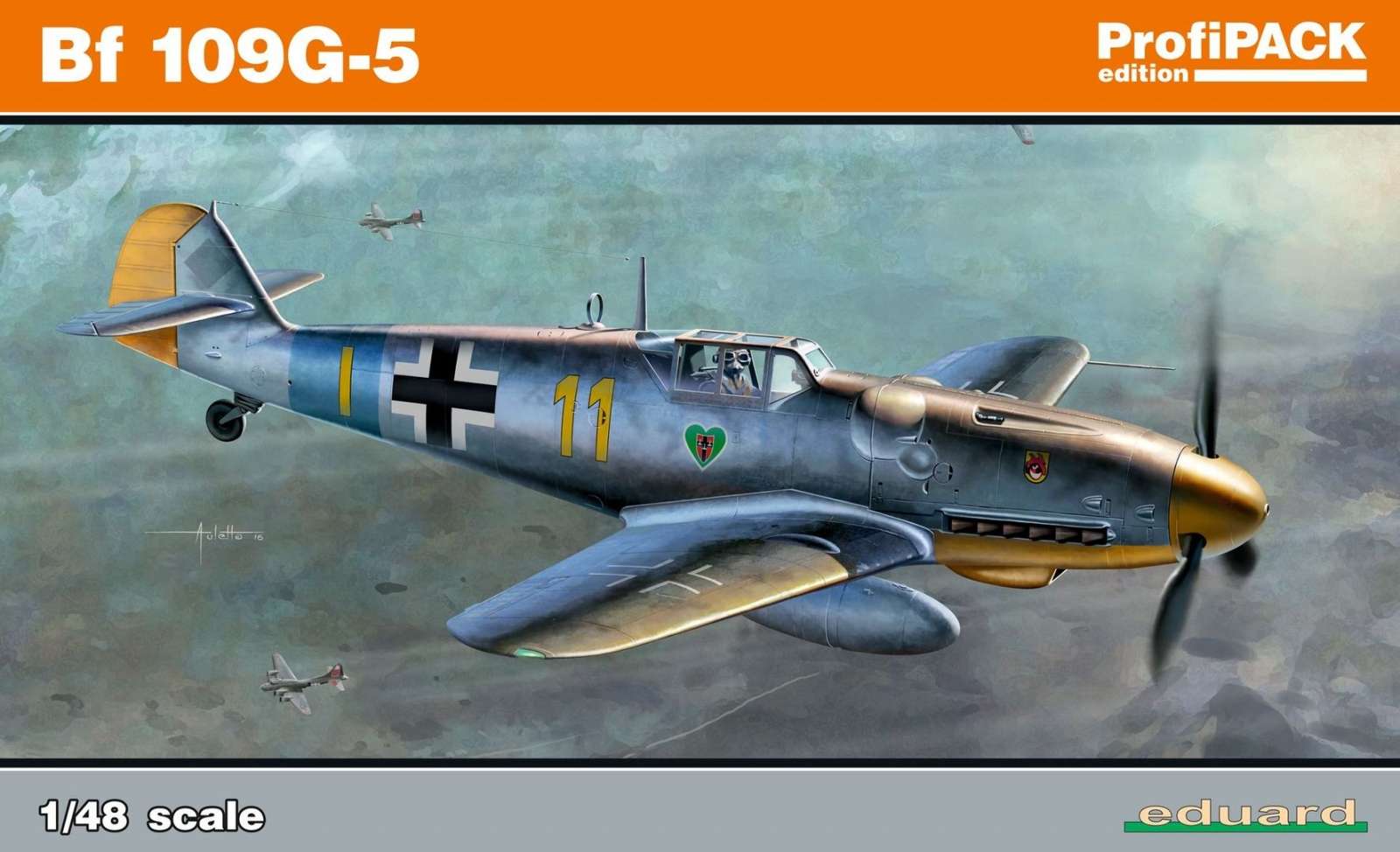 Niemiecki myśliwiec Messerschmitt Bf 109G-5, plastikowy model do sklejania Eduard 82112 w skali 1:48-image_Eduard_82112_1